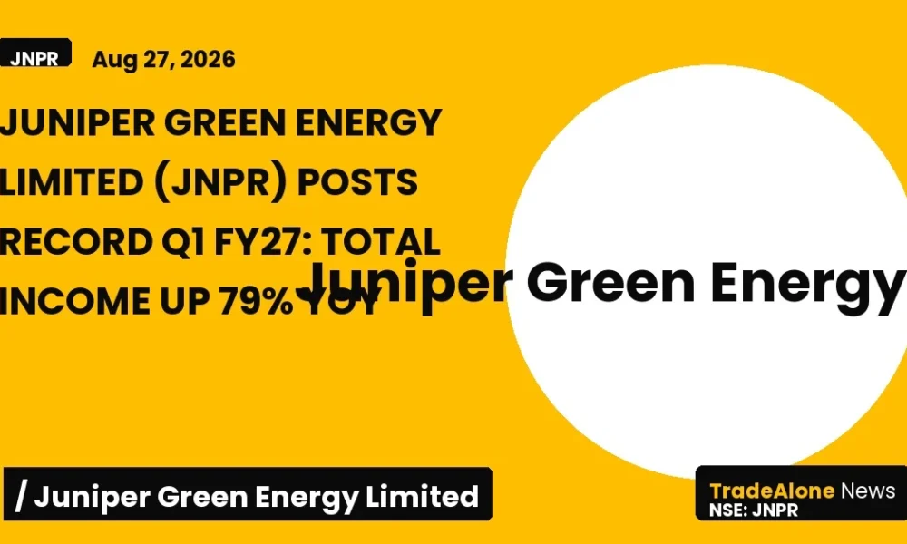 Juniper Green Energy Limited JNPR Q1 FY27 Results