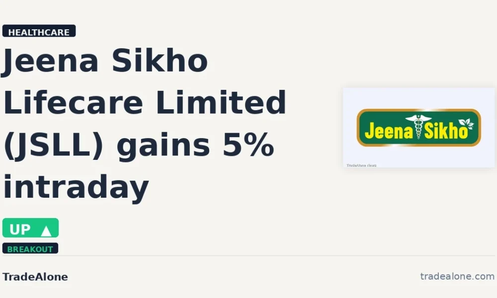 Jeena Sikho Lifecare Limited JSLL gains 5%