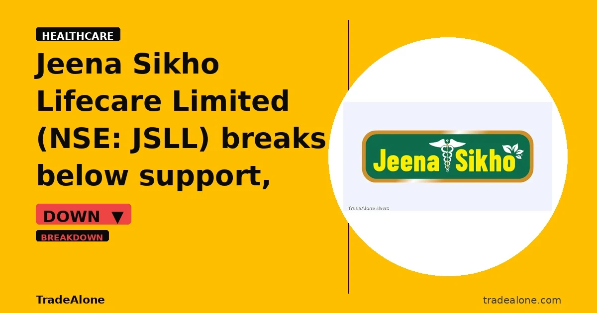 Jeena Sikho Lifecare Limited JSLL breaks below support