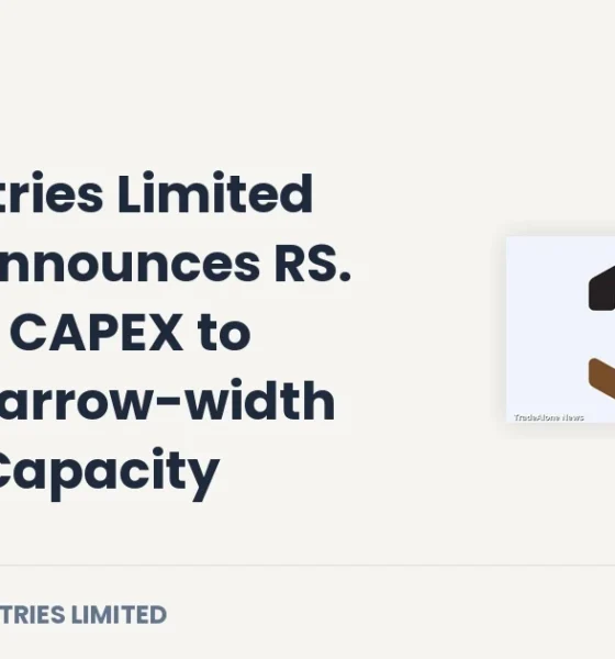 Jtl Industries Limited Jtlind Q4 FY27 Capex