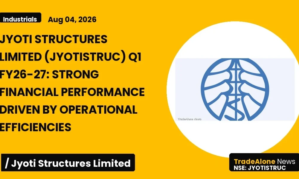 Jyoti Structures Limited Jyotistruc Q1 Fy26-27 Results