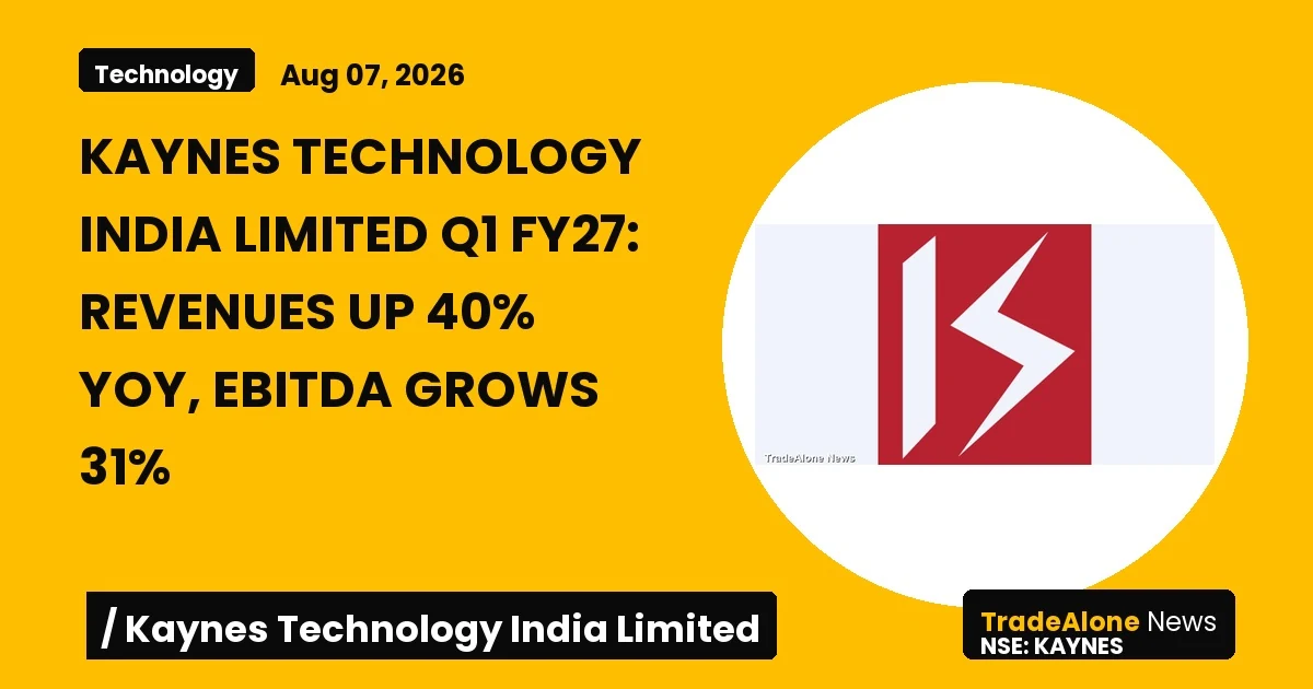 Kaynes Technology India Limited Q1 FY27 Results