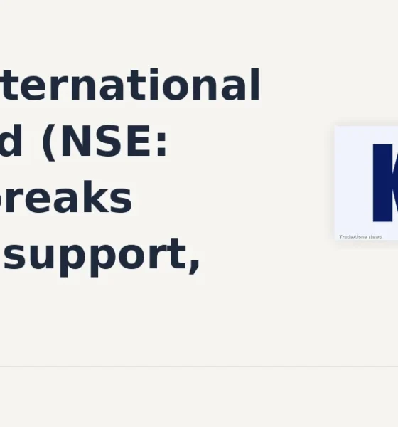 KEC International Limited NSE KEC breaks below support