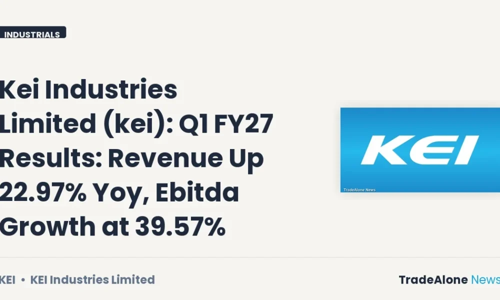 Kei Industries Limited KEI Q1 FY27 Results