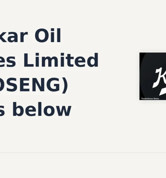 Kirloskar Oil Engines Limited KIRLOSENG breaks below support