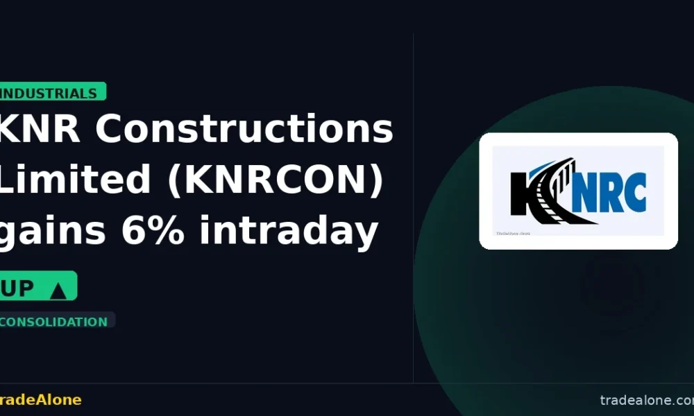KNR Constructions Limited KNRCON gains 6% intraday