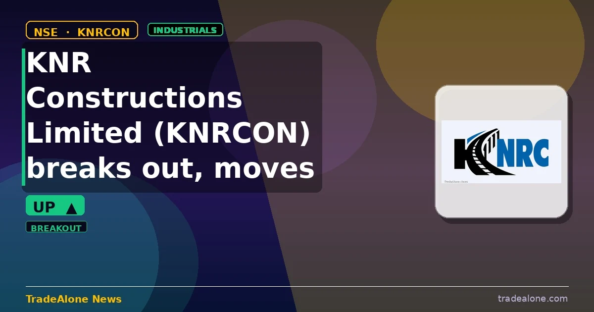KNR Constructions Limited KNRCON breaks out