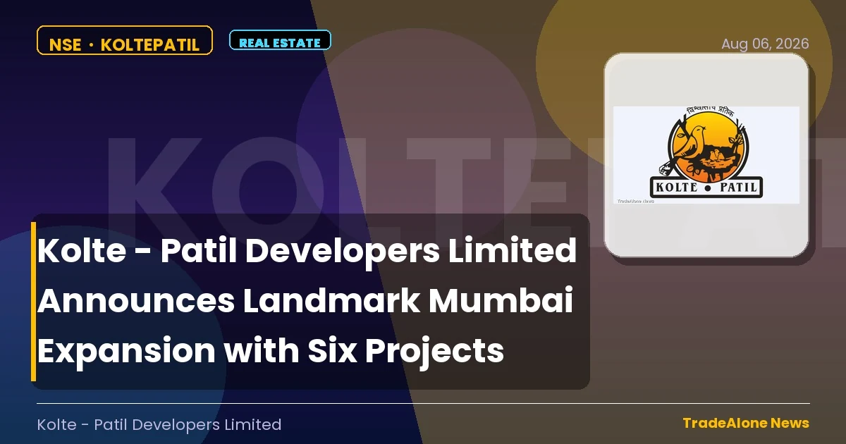 Kolte - Patil Developers Limited Koltepatil Mumbai Expansion