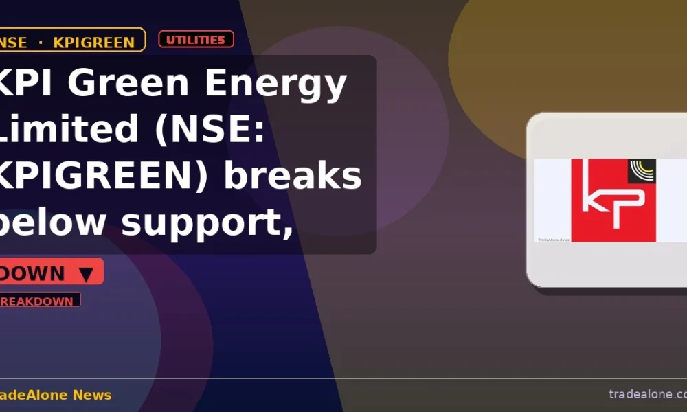 KPI Green Energy Limited NSE: KPIGREEN breaks below support