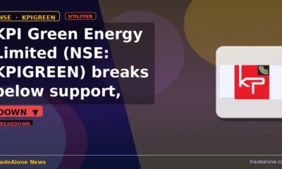 KPI Green Energy Limited NSE: KPIGREEN breaks below support