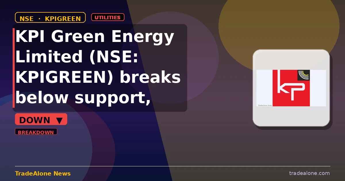 KPI Green Energy Limited NSE: KPIGREEN breaks below support