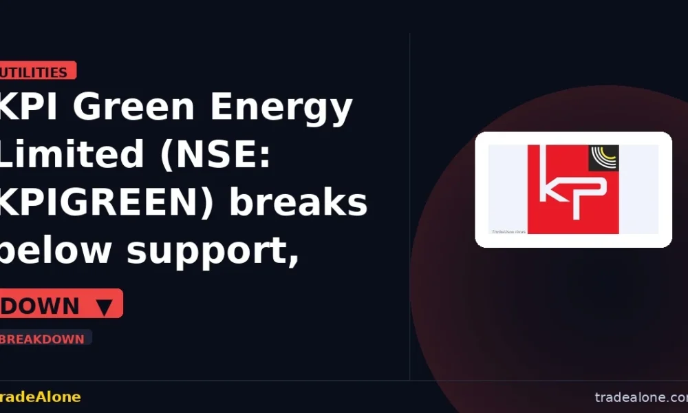 KPI Green Energy Limited NSE: KPIGREEN breaks below support