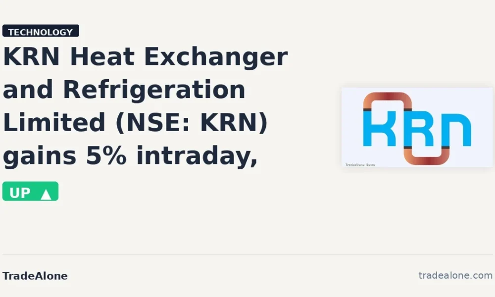 KRN Heat Exchanger and Refrigeration Limited NSE: KRN gains 5% intraday