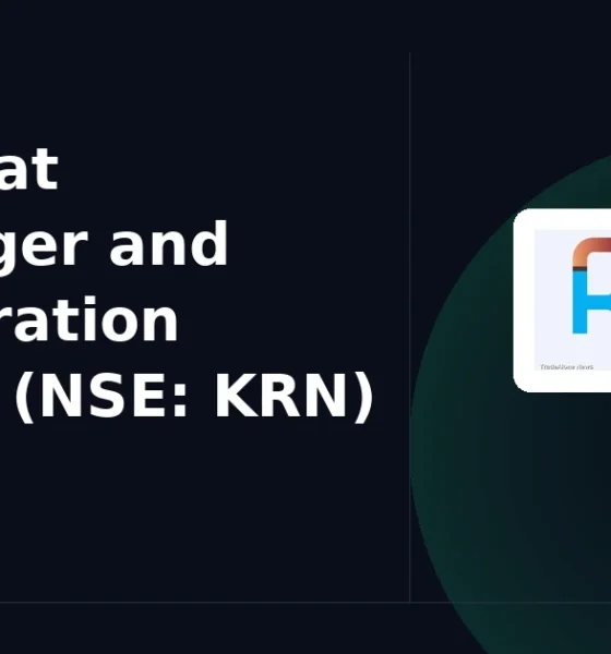 KRN Heat Exchanger and Refrigeration Limited NSE: KRN breaks out
