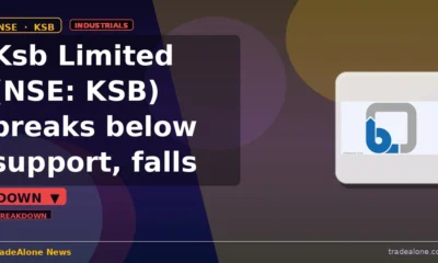 Ksb Limited NSE: KSB breaks below support