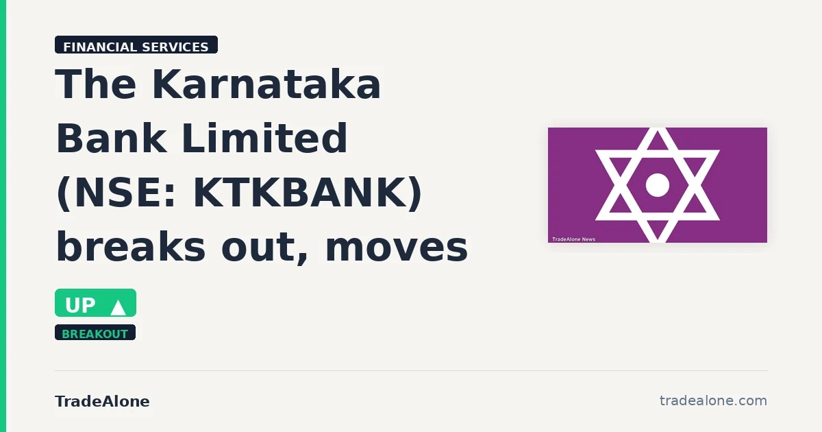 The Karnataka Bank Limited KTKBANK breaks out