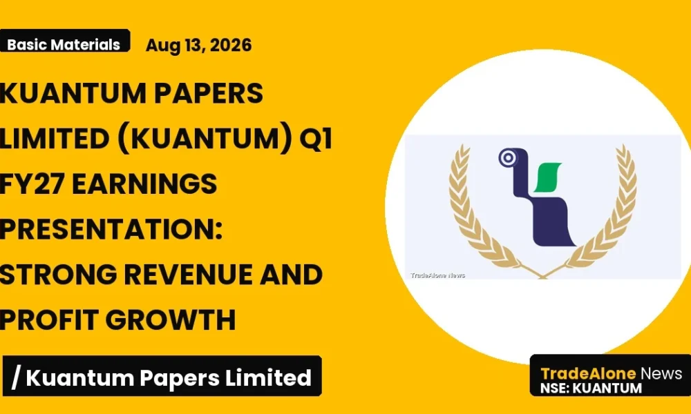 Kuantum Papers Limited Kuantum Q1 FY27 Earnings