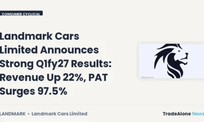 Landmark Cars Limited Q1fy27 Results: Revenue Up 22%, PAT Surges 97.5%