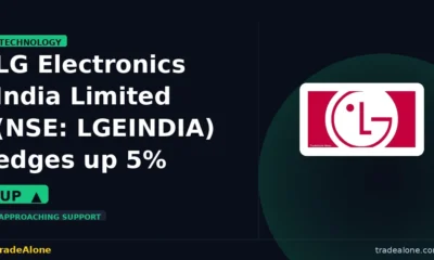 LG Electronics India Limited NSE: LGEINDIA edges up 5% intraday