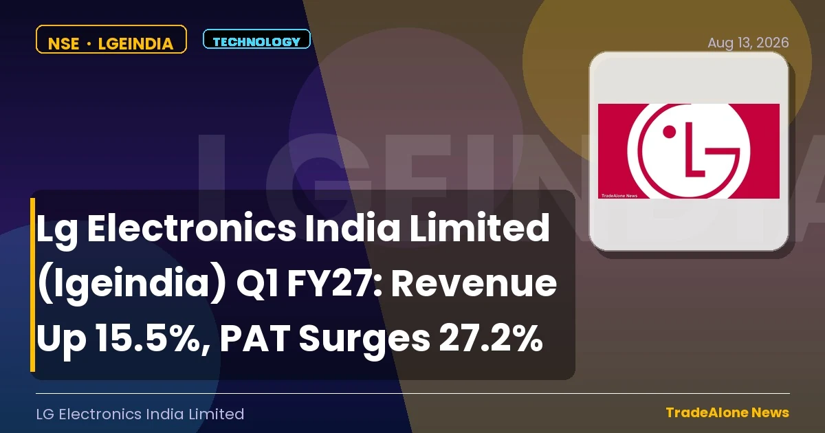 Lg Electronics India Limited (lgeindia) Q1 FY27 Results