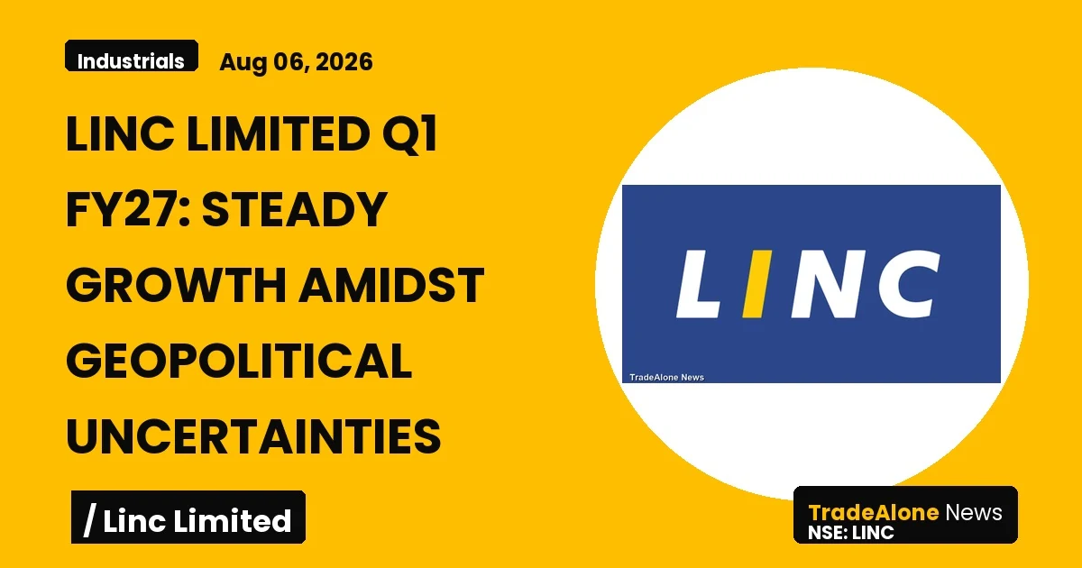 Linc Limited LINC Q1 FY27 Results