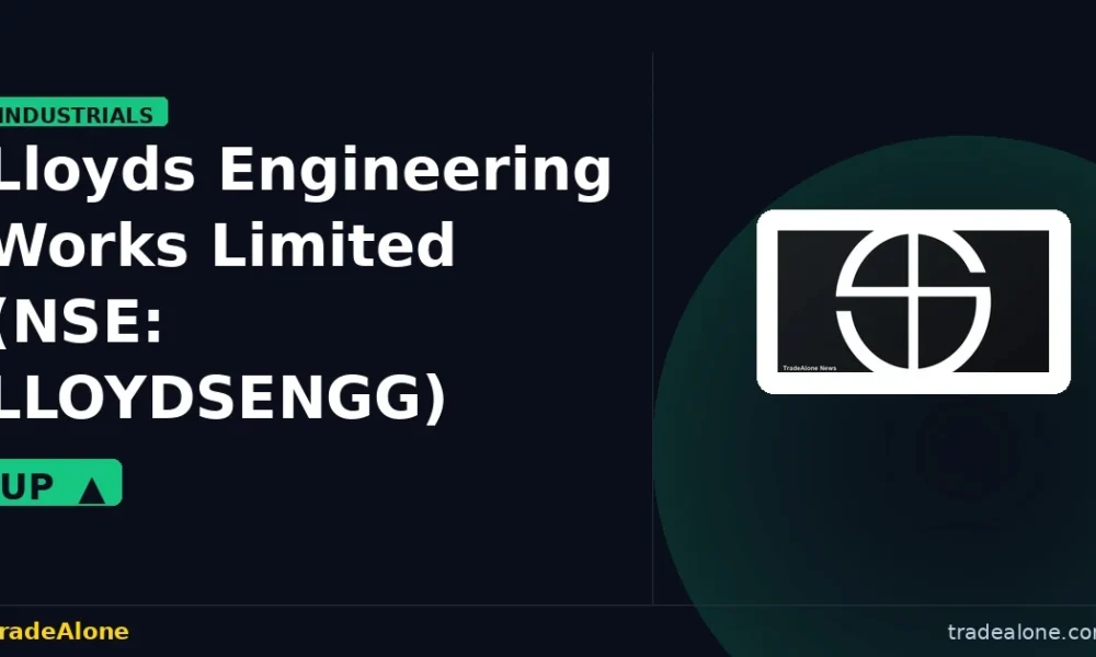 Lloyds Engineering Works Limited NSE: LLOYDSENGG intraday gain