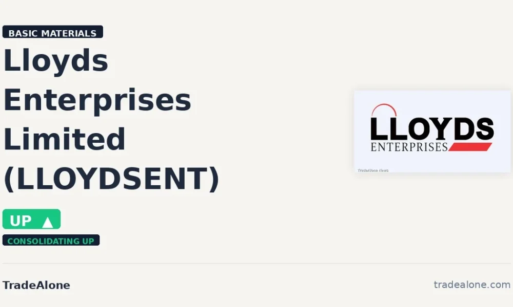 Lloyds Enterprises Limited LLOYDSENT gains 5% intraday