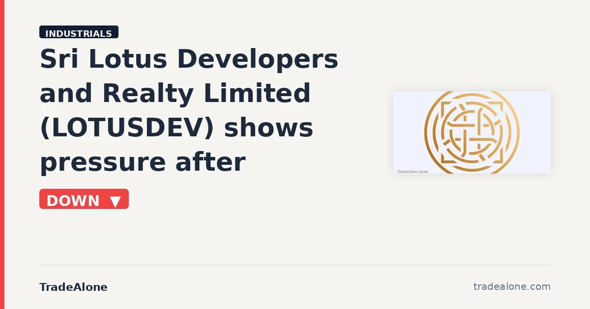 Sri Lotus Developers and Realty Limited LOTUSDEV pulls back from breakout highs