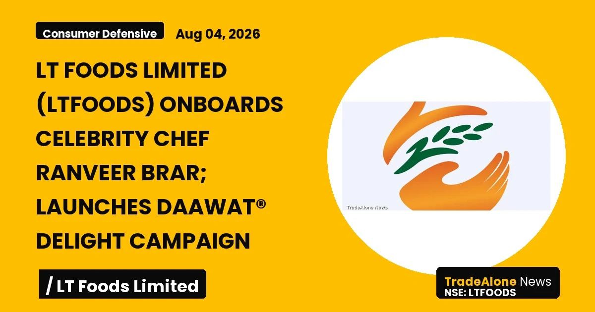 Lt Foods Limited Ltfoods Celebrity Chef Ranveer Brar Campaign