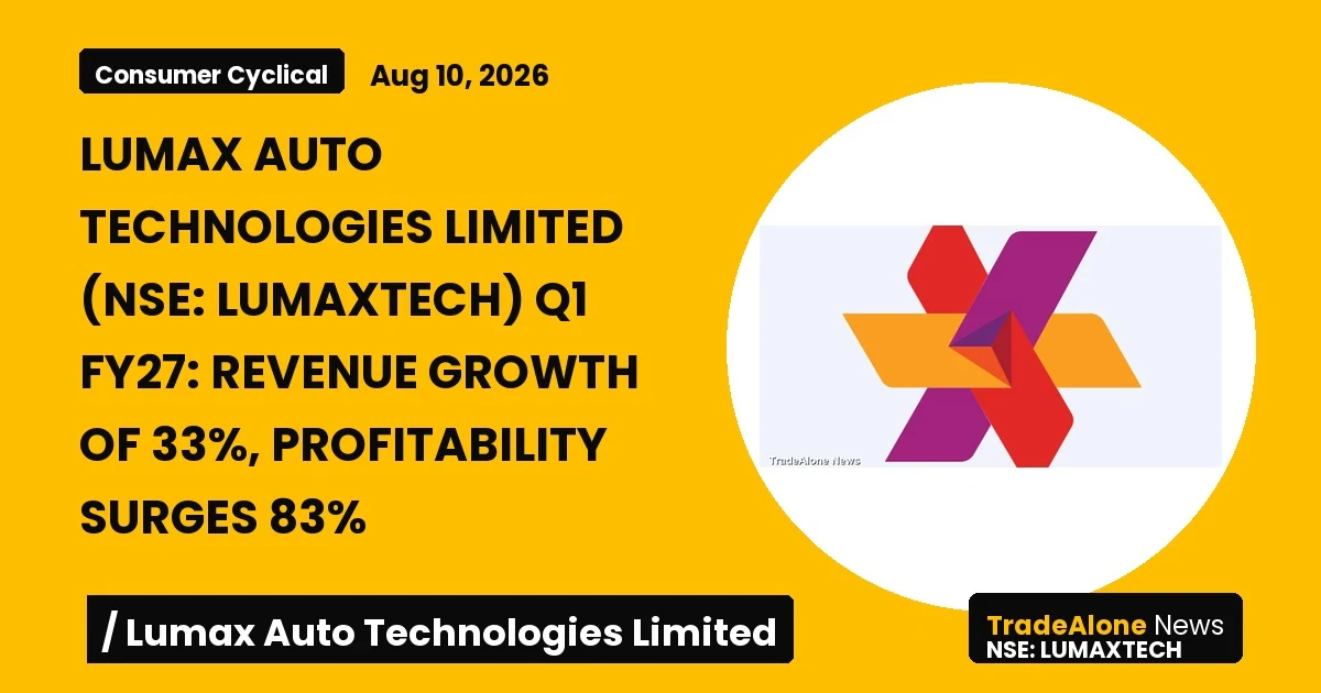 Lumax Auto Technologies Limited Q1 FY27 Results