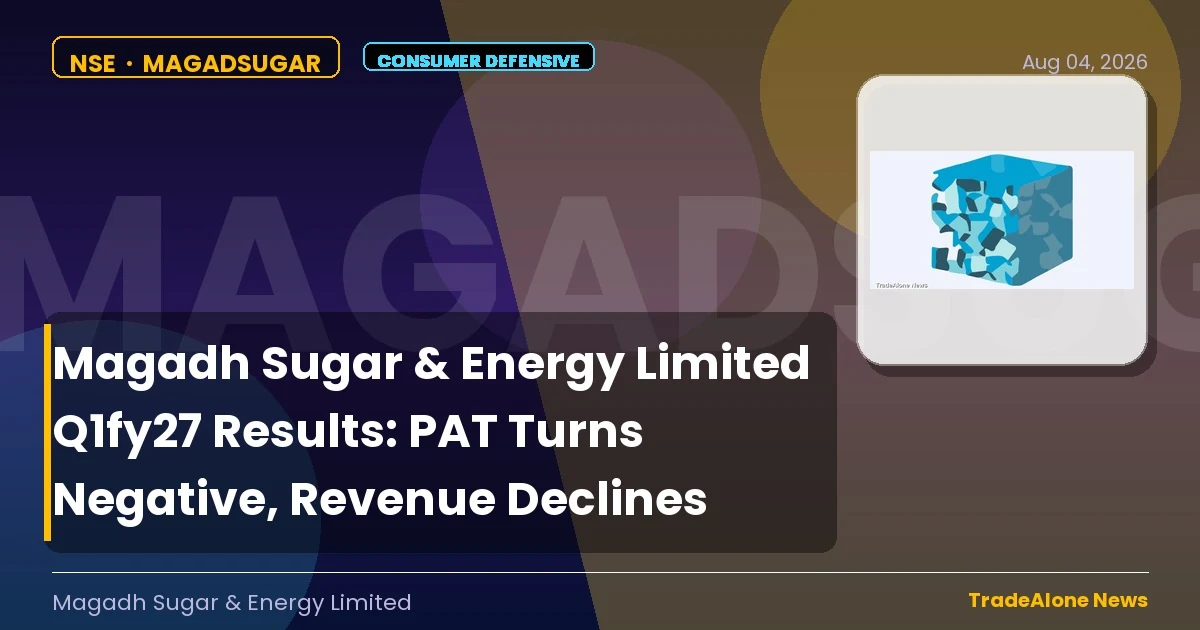 Magadh Sugar & Energy Limited Q1fy27 Results