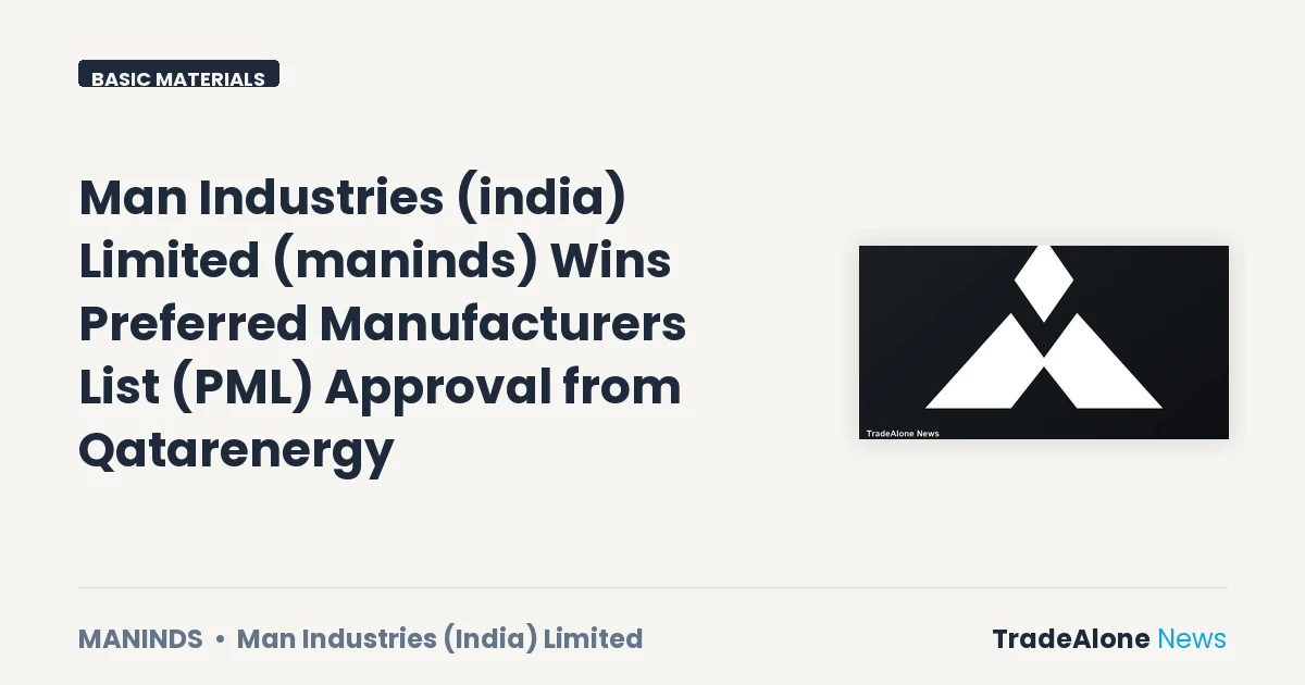 Man Industries (india) Limited Maninds PML Approval