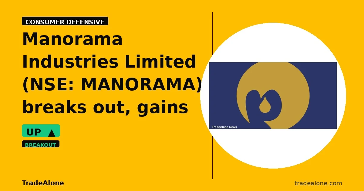 Manorama Industries Limited NSE: MANORAMA breakout