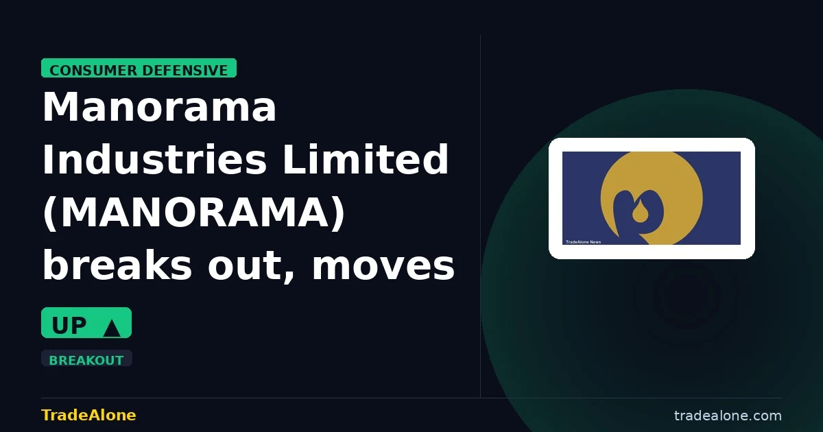 Manorama Industries Limited MANORAMA breakout