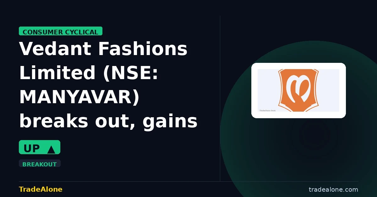 Vedant Fashions Limited MANYAVAR breaks out