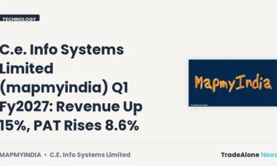 C.e. Info Systems Limited Mapmyindia Q1 Fy2027 Results