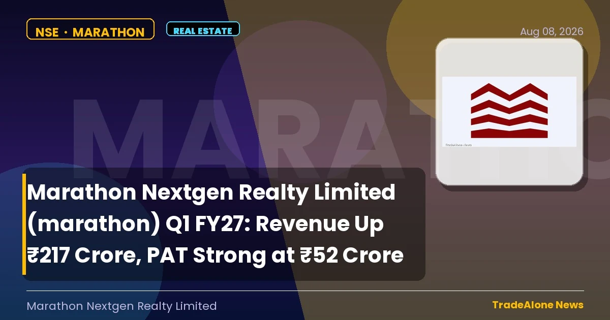 Marathon Nextgen Realty Limited Marathon Q1 FY27 Results