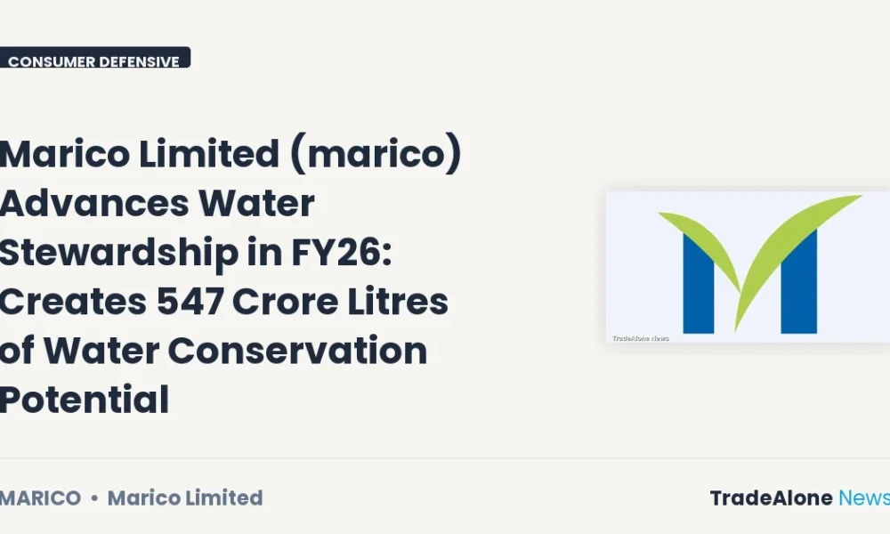 Marico Limited Marico FY26 Water Conservation