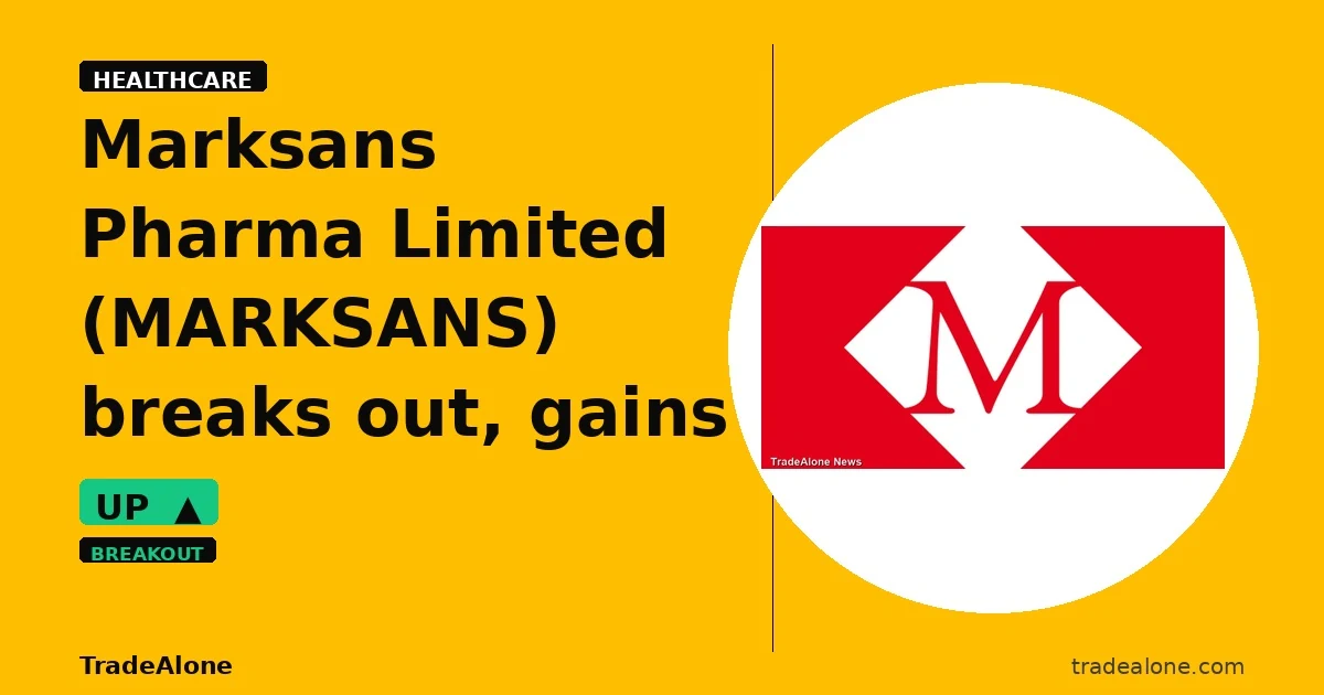 Marksans Pharma Limited MARKSANS breakout