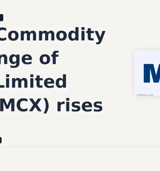 Multi Commodity Exchange of India Limited MCX intraday gain