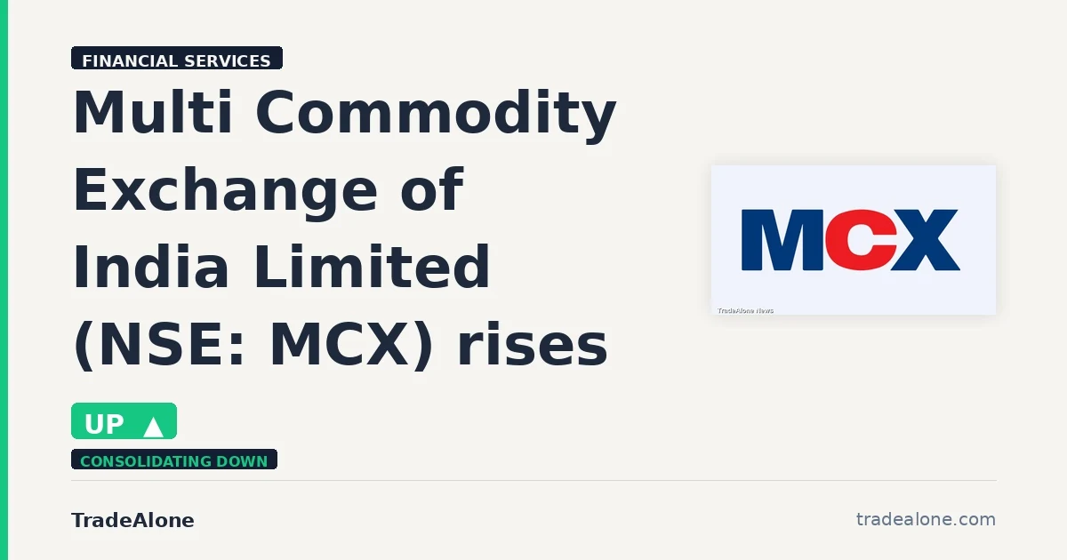 Multi Commodity Exchange of India Limited MCX intraday gain