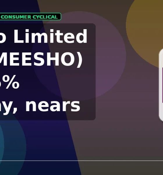 Meesho Limited NSE MEESHO gains 5% intraday nears resistance