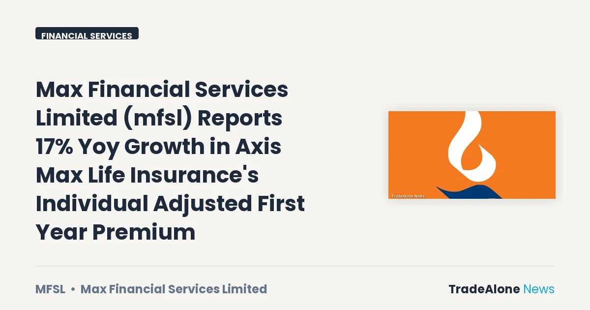 Max Financial Services Limited MFSL Q1 FY27 Results