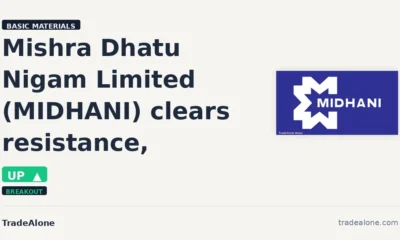 Mishra Dhatu Nigam Limited MIDHANI clears resistance