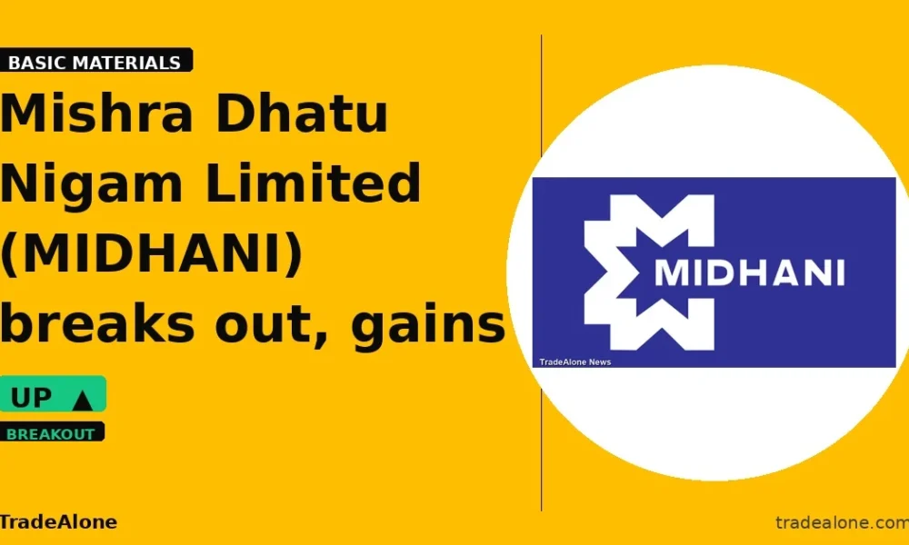 Mishra Dhatu Nigam Limited MIDHANI breakout