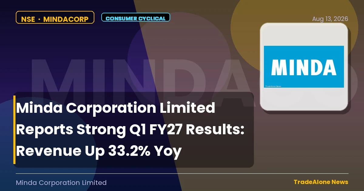 Minda Corporation Limited Q1 FY27 Results
