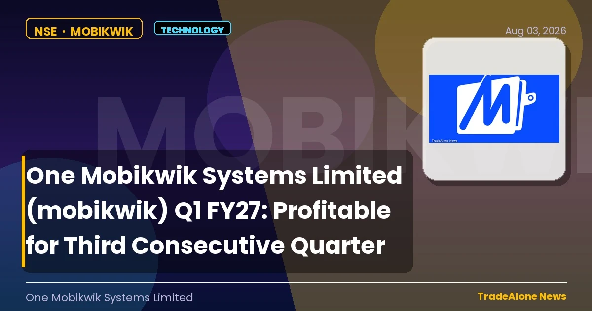 One Mobikwik Systems Limited Mobikwik Q1 FY27 Results
