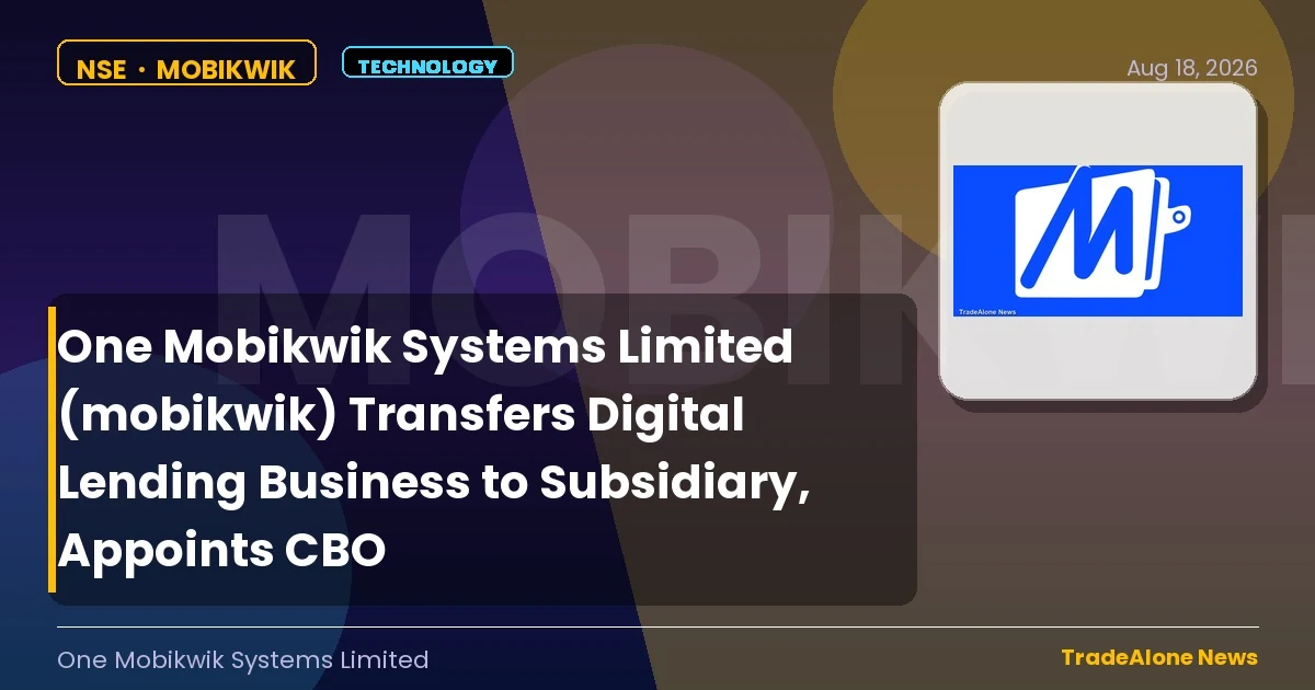 One Mobikwik Systems Limited Mobikwik Q1 FY27 Digital Lending Business Transfer