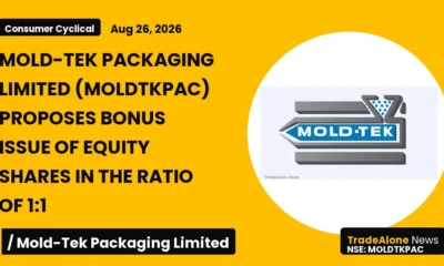 Mold-tek Packaging Limited Moldtkpac Bonus Issue