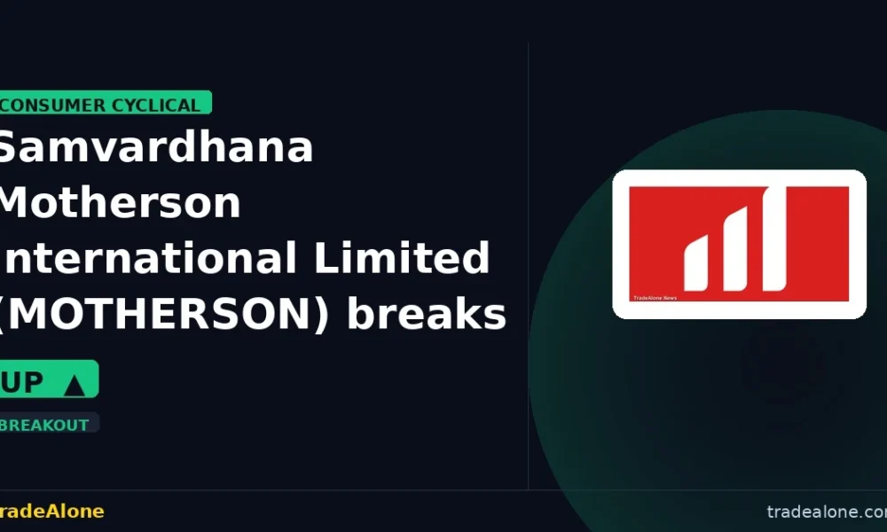 Samvardhana Motherson International Limited MOTHERSON breaks out
